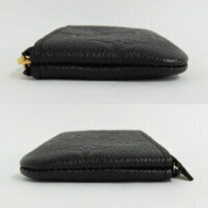 Louis Vuitton black Empreinte signature leather embossed Key Pouch